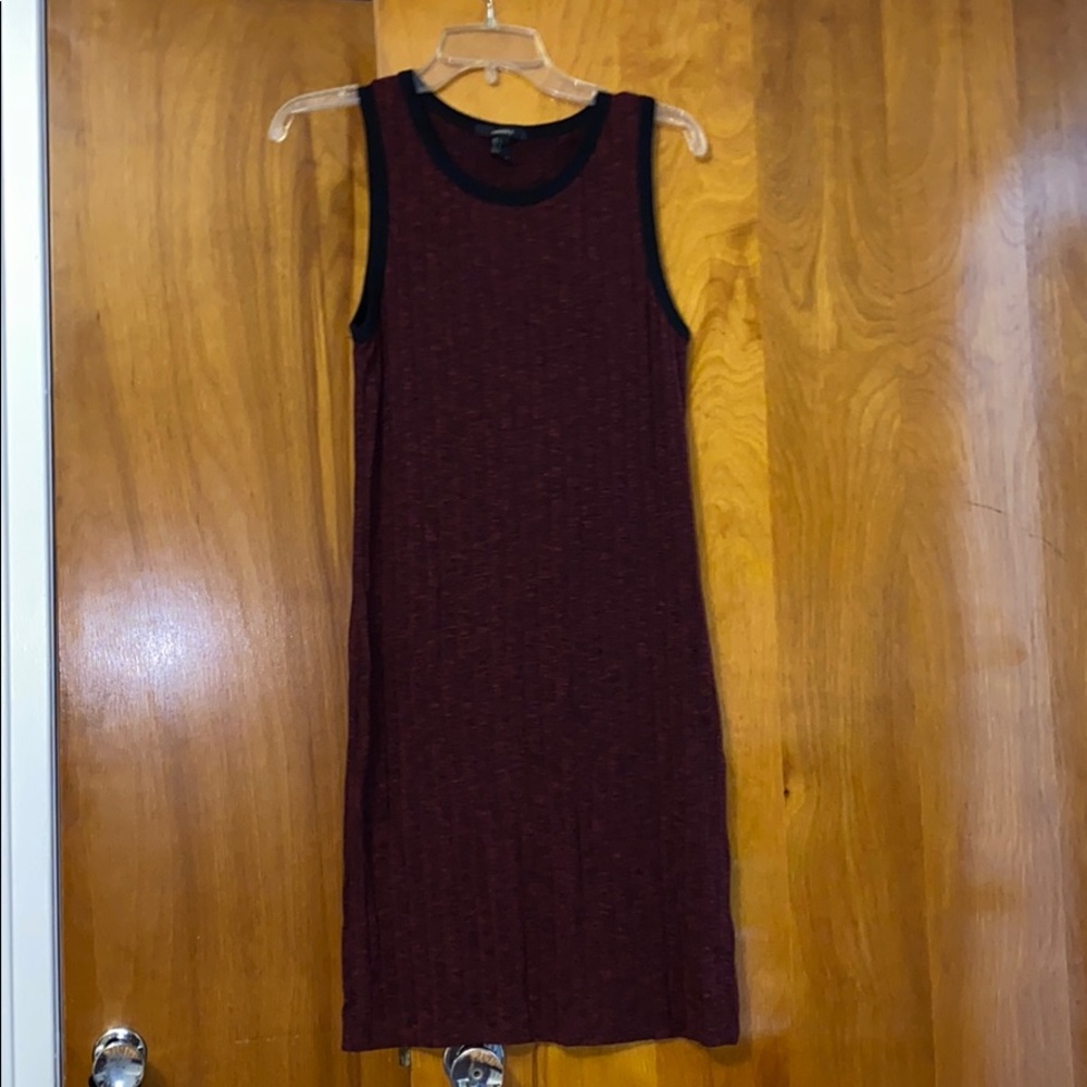 Burgundy body con dress